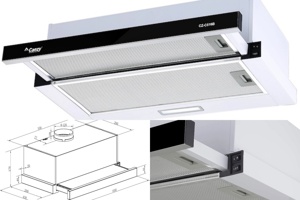 Trải nghiệm không gian bếp không mùi cùng máy hút mùi Canzy CZ-C516B