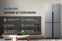 Tủ lạnh Aqua AQR-M530EM(SLB) tiết kiệm điện, bảo quản thực phẩm tươi ngon