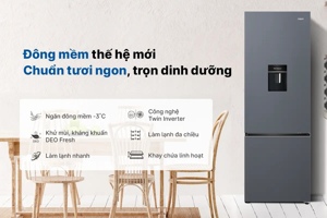 Tủ lạnh Aqua Inverter 292 lít AQR-B360MA(WSL) làm lạnh nhanh, giữ trọn vị ngon thực phẩm