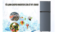 Tủ lạnh Casper inverter 238 lít RT-250VD giá bao nhiêu?
