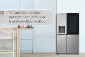 Tủ lạnh LG Inverter 635 lít GR-G257SV hiện đại, tinh tế, phù hợp với mọi không gian