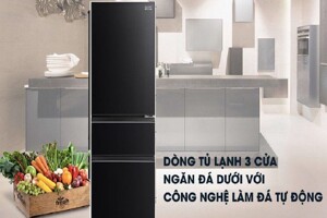 Tủ lạnh Mitsubishi Inverter 365 lít MR-CGX46EN thiết kế hiện đại, độc đáo