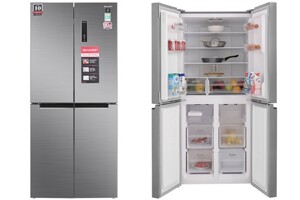 Tủ lạnh Sharp Inverter 401 lít SJ-FXP480V-SL tiện ích hiện đại, tiết kiệm năng lượng