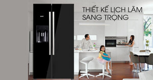 Tủ lạnh side by side Kaff KF-BCD600GLASS có tốn điện không?