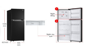 Ưu và nhược điểm của tủ lạnh LG Inverter 266 Lít GV-B262WB