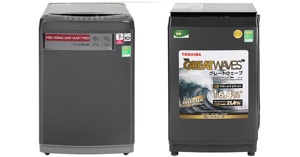 Vì sao máy giặt cửa trên 9kg Toshiba Inverter AW-DK1000FV(KK) giá cao hơn LG Inverter T2109VSAB?