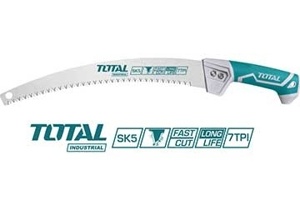 Cưa cành cầm tay lưỡi cong Total THT5113306, 13" (330mm)