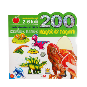 200 miếng bóc dán thông minh – Khủng long