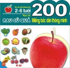 200 miếng bóc dán thông minh - Nhận biết rau củ quả (2-6 tuổi)