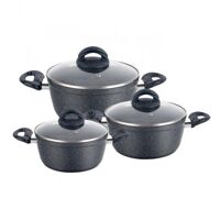 Bộ nồi hợp kim vân đá chống dính SmartCook SMVD3 (2355559) -  3 chiếc cỡ 20,24,26cm