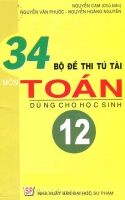 34 bộ đề thi tú tài môn toán dùng cho học sinh 12