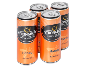 4 lon Strongbow mật ong 330ml