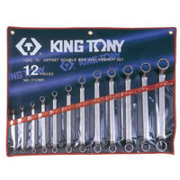 Bộ hai đầu miệng 12 cái hệ mét Kingtony 1712MR 6-32mm