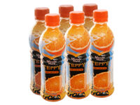 6 chai nước cam có tép Teppy 327ml