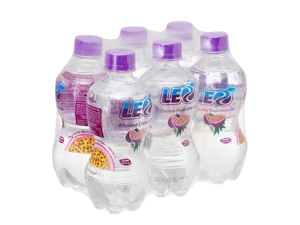 6 chai nước khoáng có ga Leo vị chanh dây 350ml