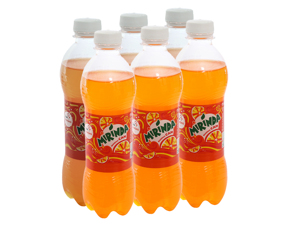 6 chai nước ngọt Mirinda hương cam 390ml