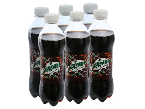 6 chai nước ngọt Mirinda hương xá xị 390ml