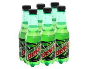 6 chai nước ngọt Mountain Dew 390ml