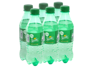 6 chai nước ngọt Sprite hương chanh 390ml