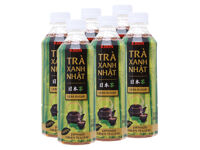 6 chai trà xanh Nhật Kirin ít đường 345ml