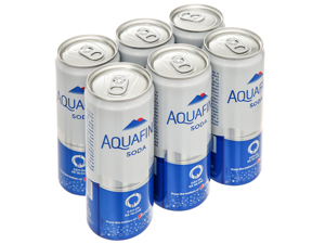 6 lon nước giải khát có ga Aquafina Soda 320ml