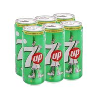 6 lon nước ngọt 7 Up vị chanh 330ml