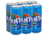 6 lon nước ngọt Fanta hương việt quất 330ml