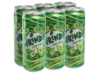 6 lon nước ngọt Mirinda vị soda kem 330ml