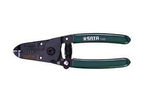 Kềm cắt tuốt dây Sata 91202 7''