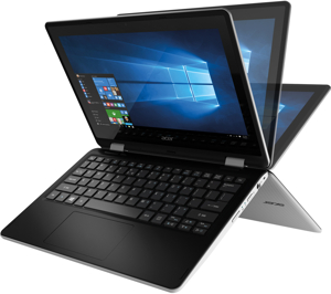 Laptop Acer Aspire R3-131T-P35K (NX.G0ZSV.002) - Quad-Core N3710 4x1.6GHz, Ram 4GB, 500GB,  Lật 360 độ thành tablet (Trắng)