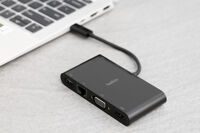 Adapter chuyển đổi Type C 5 in 1 Belkin AVC004 Đen