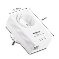 Adapter with Integrated Power Socket Edimax HP-5101ACK