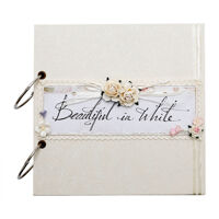 Album cưới handmade Scrapbook Beautiful In White