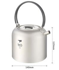 Ấm đun nước titanium Keith Ti3901