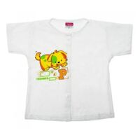 Áo cài giữa tay ngắn trắng Nanio AD105D - size 7 , 2-3 tuổi