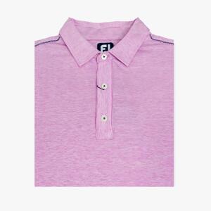 Áo golf nam FJ Lisle SpaceDye Microstripe w. Self Collar Iced Berry 86496