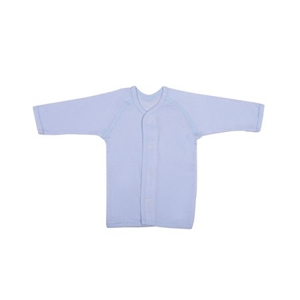 Áo Ilumino 40217 cài giữa khuy bấm cotton màu xanh nhạt size 70