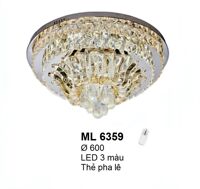 Áp trần pha lê Led tròn ML6359