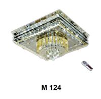 Áp trần pha lê Led vuông M 124