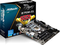 Bo mạch chủ (Mainboard) Asrock B75M-GL - Socket 1155, Intel B75, 2 x DIMM, Max 16GB, DDR3