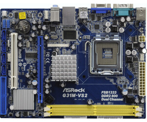 Bo mạch chủ (Mainboard) Asrock G31M-VS2 - Socket 775, Intel G31/ICH7, 2 x DIMM, Max 8GB, DDR2