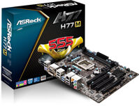 Bo mạch chủ (Mainboard) Asrock H77M - Socket 1155, Intel H77, 2 x DIMM, Max 16GB, DDR3