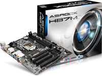 Bo mạch chủ (Mainboard) Asrock H87M - Socket 1150, Intel H87, 2 x DIMM, Max 16GB, DDR3