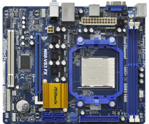 Bo mạch chủ (Mainboard) Asrock N68-VS3 FX -Socket AM3, NVIDIA GeForce 7025/nForce 630a, 2 x DIMM, Max 16GB, DDR3