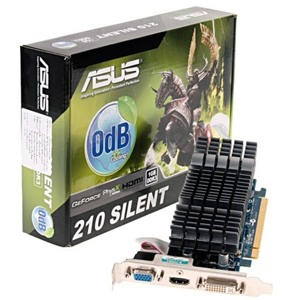 Card đồ họa (VGA Card) Asus EN210 SILENT/DI/512MD2(LP) -  GeForce 210, DDR2, 512MB, 64-bit, PCI E 2.0