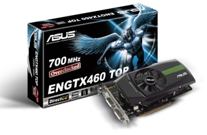 Card đồ họa (VGA Card) Asus ENGTX460 DirectCU TOP/2DI/1GD5 - NVIDIA GeForce GTX 460, GDDR5, 1GB, 256-bit, PCI Express 2.0