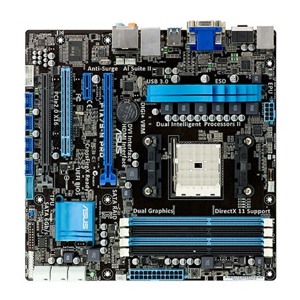 Bo mạch chủ (Mainboard) Asus F1A75-M PRO - Socket FM1, AMD A75 FCH, 4 x DIMM, Max 64GB, DDR3