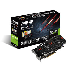 Card đồ họa (VGA Card) Asus GTX660 TI-DC2O-2GD5 - NVIDIA GeForce GTX 660 Ti, GDDR5, 2GB, 192-bit, PCI-E 3.0