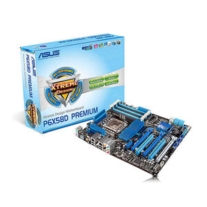 Bo mạch chủ (Mainboard) Asus P6X58D Premium - Socket 1366, Intel X58/ICH10R, 6 x DIMM, Max 24GB, DDR3