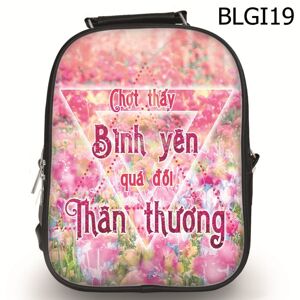 Ba lô in hình Bình yên quá đỗi Thân thương size lớn BLGI19